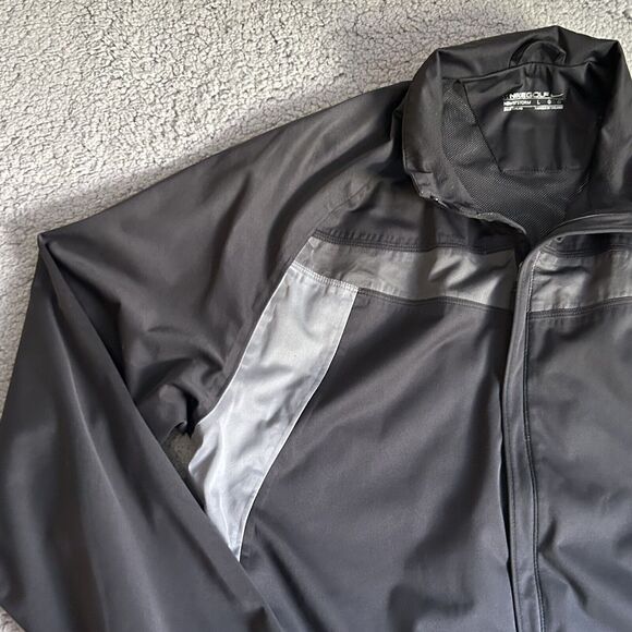 Nike Golf Storm Fit 1/4 Zip Black Jacket Men’s Size Large Waterproof Windproof - Picture 4 of 16